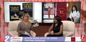 screen grab of dr maria and sarah johns in Channel 2 news plus you nevada segment