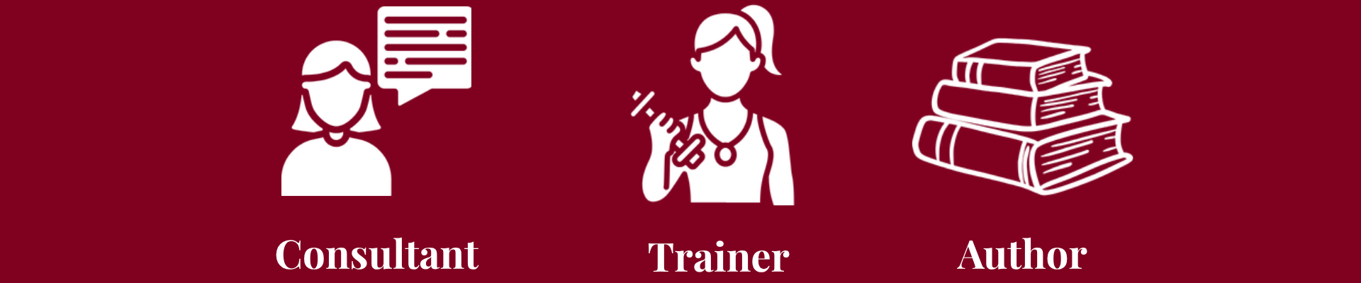 icon of trainer consultant and author