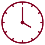 The Stability 2 clock red